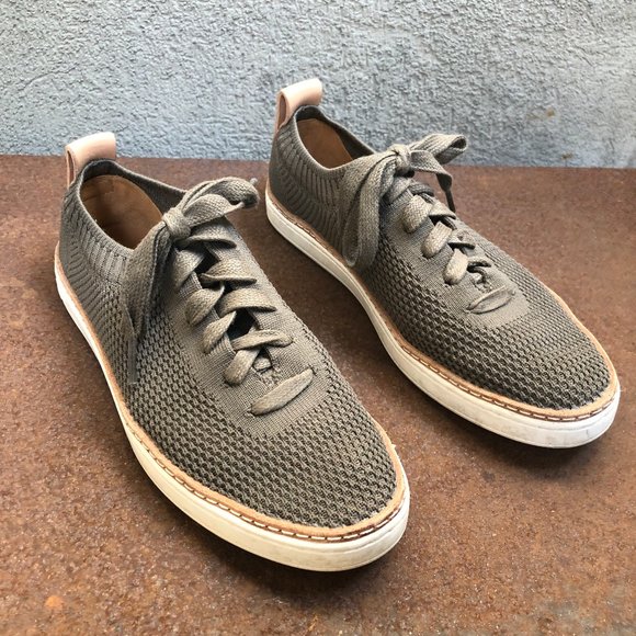 UGG Sidney Grey/Olive Knitted Trainers Sneakers - Picture 6 of 13